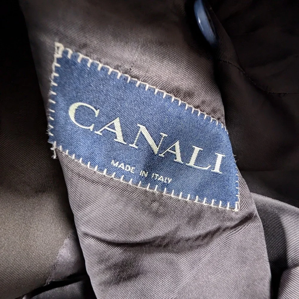Canali Blazer Mens 56R  100% Wool 3-Button Suit Jacket Made in Italy‎